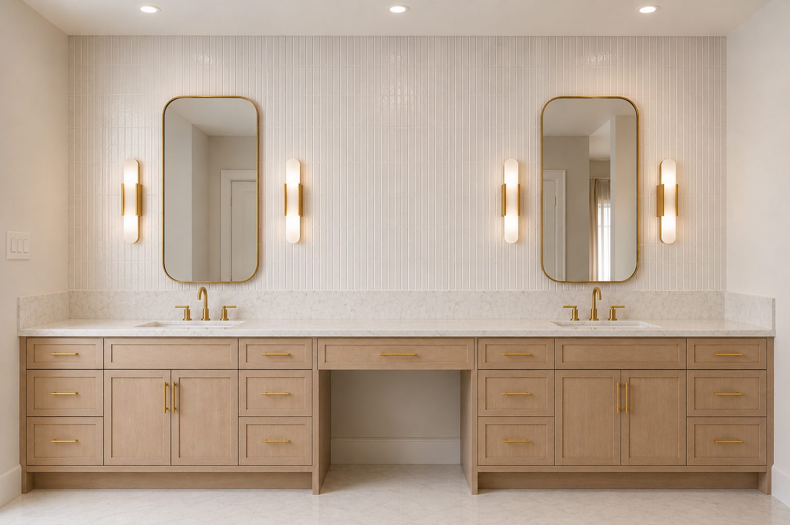 A Tribeca Studio residence — white oak, natural stone, and brass